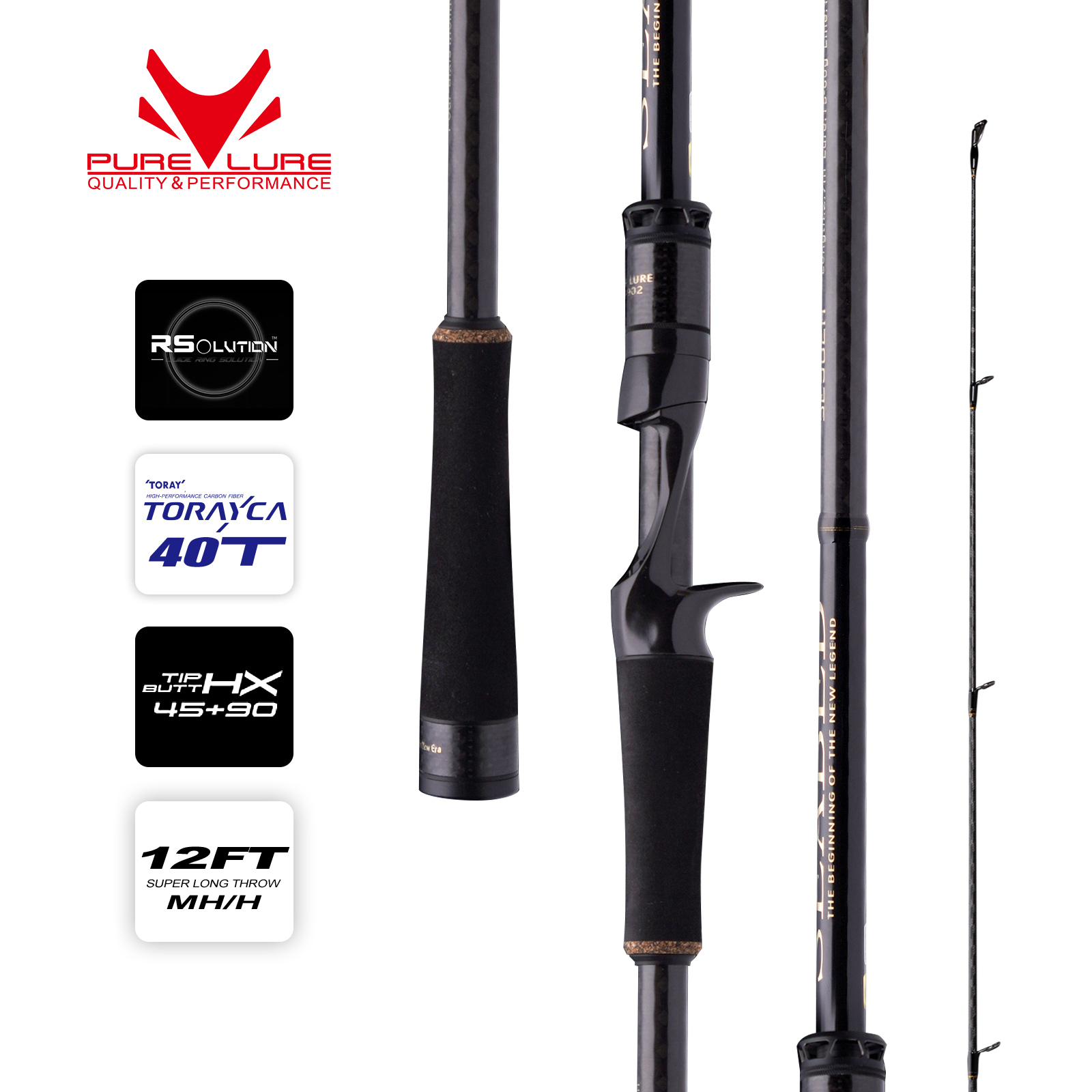 Fishing Rod Surf - Purelure seabe 12ft 3.0m 3.3m 3.6m