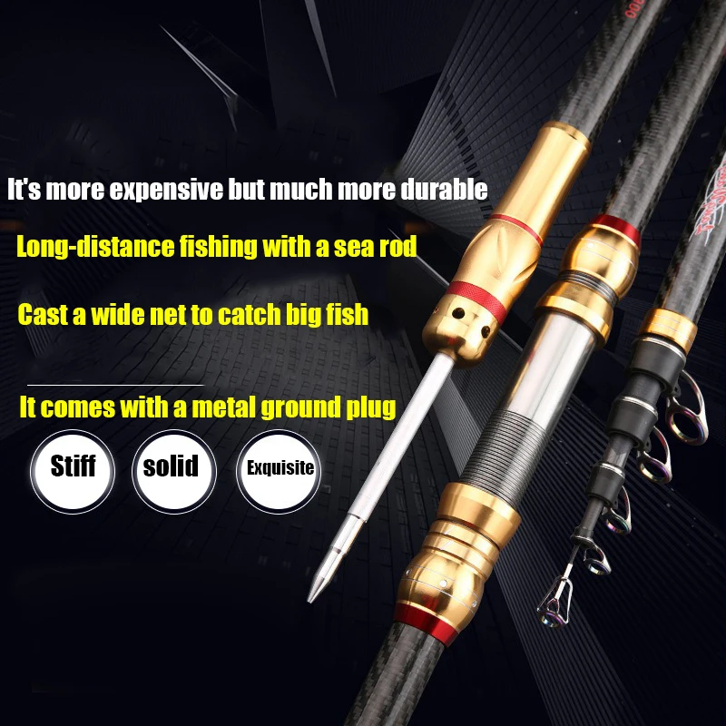 Vara de Pesca Telescópica para - Fishing Rod Surf avaliação e preço